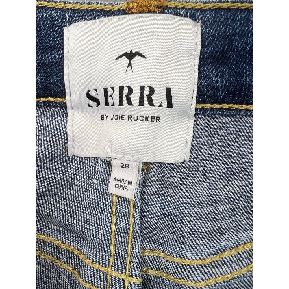 Serra by Joie Rucker Light Wash Distressed Straight Jeans Stretch Denim - 28 - Picture 3 of 10